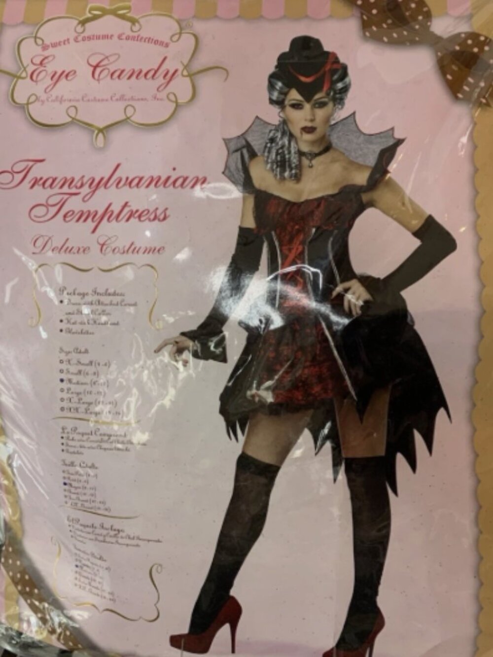 California Costumes Transylvania Temptress (M) Deluxe Costume